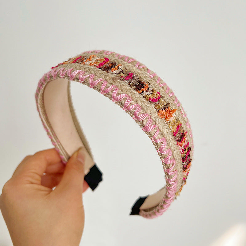 Fashion knotted headband with wide brim, hair accessories for ladies to go out and hold their hair in place