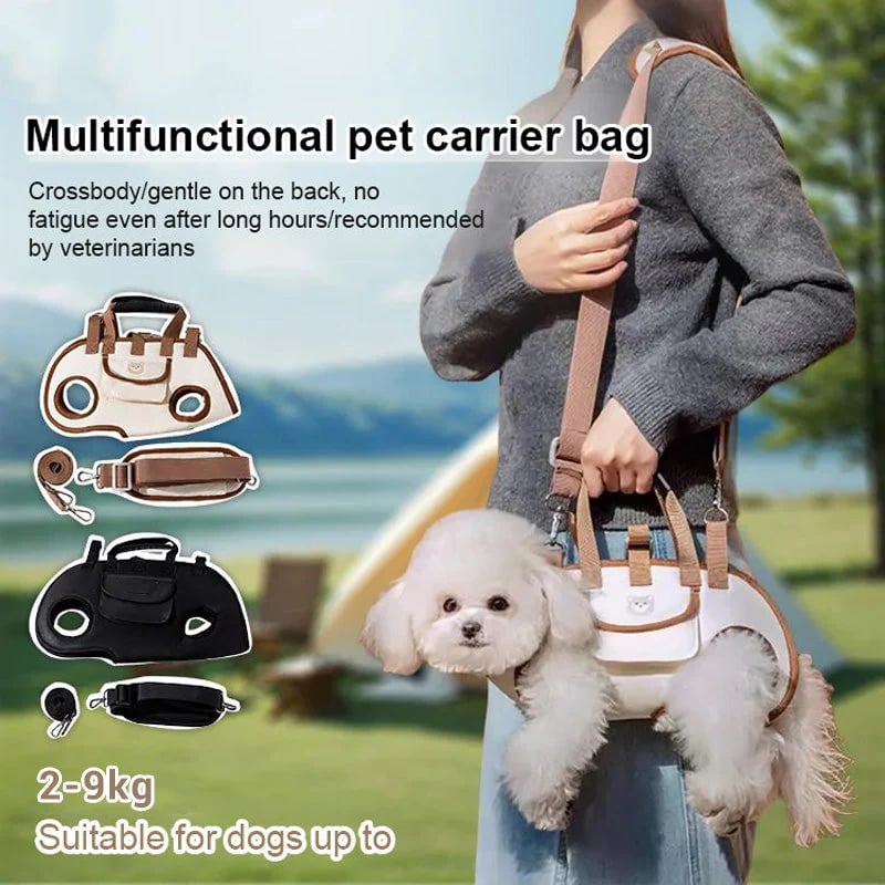 Portable Breathable Pet Carrier Bag and Backpack 2 in 1
