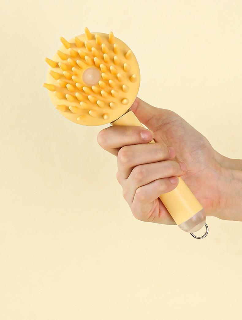 3 In 1 Pets Bath Brush For Dogs And Cats Shower Massage Brush, Depilation Comb And Foaming Tool, Anti-frizz Beauty Brush Pet Products