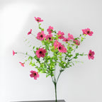 Eucalyptus violet plastic flowers photography background floral wedding