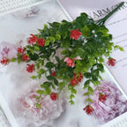 1pcs Simulation flowers plants simulation greenery Eucalyptus bouquet flowers outdoor garden arrangement rose