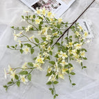 38IN Orange Jasmine Artificial Flowers for Home Decor Table Centerpiece and Office Desk Decoration