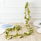 Artificial Rose Flowers Garland DIY Wedding Arch Garden Decoration Home Living Room Wall Hanging Spring Autumn Fake Plant Vine