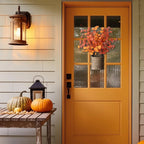 1Pc Artificial Fall Eucalyptus Leaves Stem Branch for Home Wedding Table Thanksgiving Decoration Autumn Decor Artificial Flowers