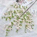 38IN Orange Jasmine Artificial Flowers for Home Decor Table Centerpiece and Office Desk Decoration