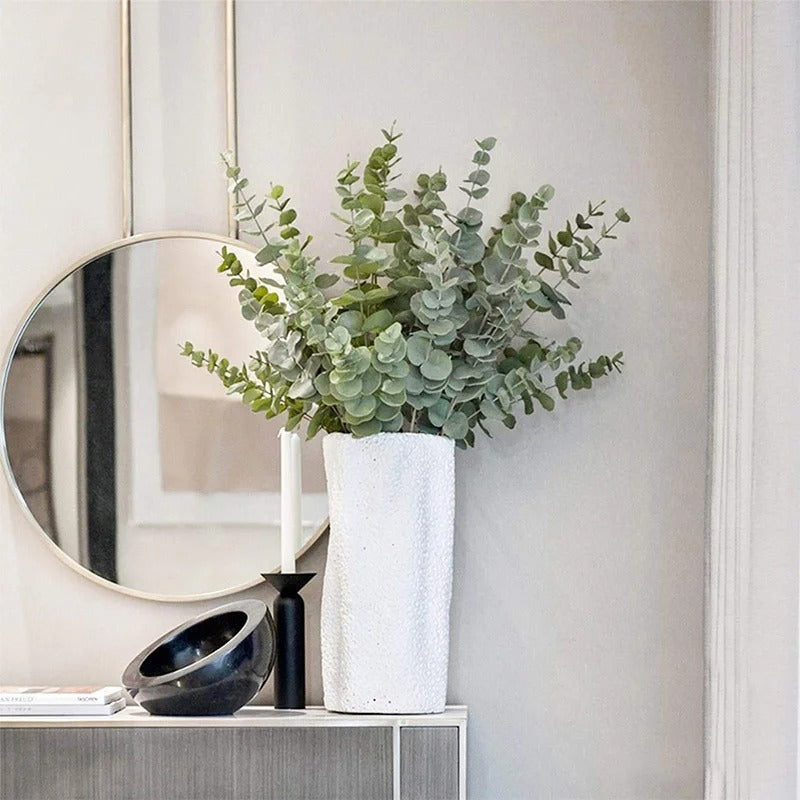 12pcs Artificial Plants Eucalyptus Branches 41cm for Bedroom Home Table Decoration Wedding Decor Arrangement Wreath Fake Plants