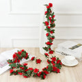 Artificial Rose Flowers Garland DIY Wedding Arch Garden Decoration Home Living Room Wall Hanging Spring Autumn Fake Plant Vine