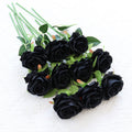 1/10pcs Artificial Flowers Handmade rose simulation flowers with branches store wedding