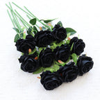 1/10pcs Artificial Flowers Handmade rose simulation flowers with branches store wedding