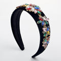 Colorful starry sky gem inlaid trendy ladies super shiny full diamond headband Baroque luxury headband