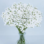 20 Baby Breath Artificial Flowers - Babies Breath Flowers Artificial Bulk Faux Flowers Bouquet White Flores Greenery Real Touch Fake Flowers Arrangements Wedding Centerpieces Tables Decorations