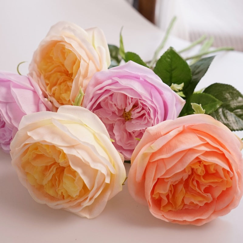 1pcs Artificial Flowers Single Simulation Flower Hand Moisturizing Rose