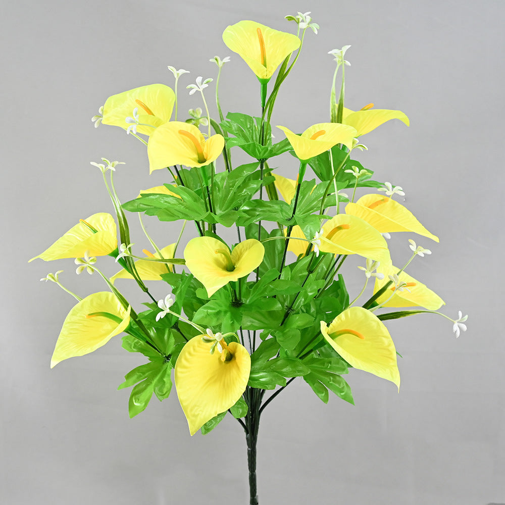 Tall calla lily fake flowers home living room furnishings indoor decorative flowers