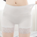 Safety pants for women, anti-exposure twist high waist, abdomen and hip lifting seamless three-quarter leggings for women, summer boxer pants new