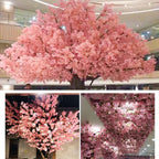 10Pc Artificial Cherry Blossom Branch Fake Flowers Plant for Home Garden Landscaping Decor Wedding Party Christmas Decorations