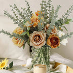 12pcs Artificial Plants Eucalyptus Branches 41cm for Bedroom Home Table Decoration Wedding Decor Arrangement Wreath Fake Plants