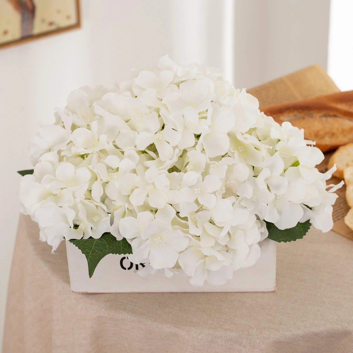 Wedding Centerpiece Floral Home Table Decoration Fake Hydrangea Branches Bridal Bouquet Flower Arrangement Artificial Flowers