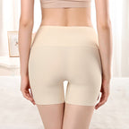 Women's cotton crotch anti-exposure safety pants seamless insurance leggings shorts three-quarter boxer briefs