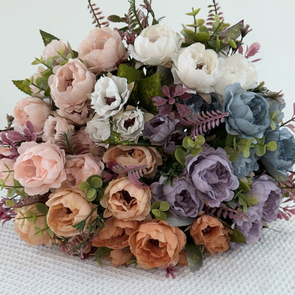 1pcs Artificial Flowers Wedding bouquet peony hand held silk flower arrangement