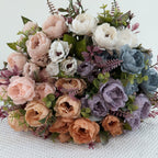 1pcs Artificial Flowers Wedding bouquet peony hand held silk flower arrangement