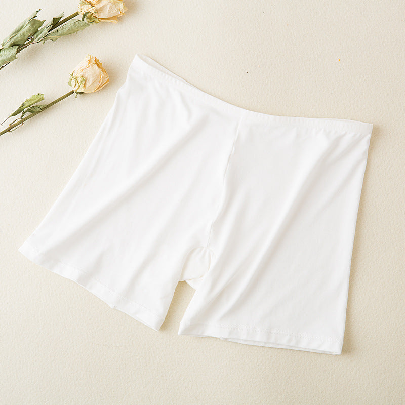 Safety pants cotton bottom crotch comfortable breathable women's underwear summer leggings girls mid-waist anti-exposure safety pants