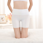 Women's cotton crotch anti-exposure safety pants seamless insurance leggings shorts three-quarter boxer briefs