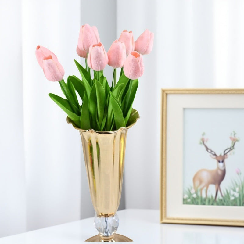 10pcs Artificial Flowers Simulation tulips artificial flowers silk flowers home