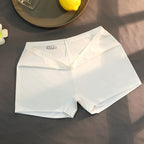 Summer ice silk one-piece seamless boxer briefs pure cotton crotch mid-waist boxer safety pants anti-exposure thin women