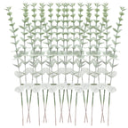 12pcs Simulation greenery plastic home eucalyptus props plants artificial flowers