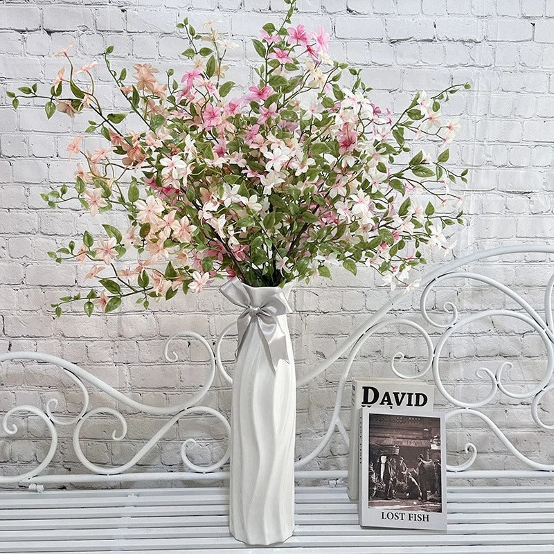 38IN Orange Jasmine Artificial Flowers for Home Decor Table Centerpiece and Office Desk Decoration