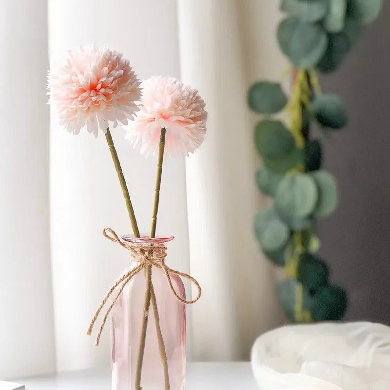 5pcs Artificial Hydrangea Flowers Bouquet for Home Flower Arrangement Decoration Wedding Table Christmas Decoration Dandelion