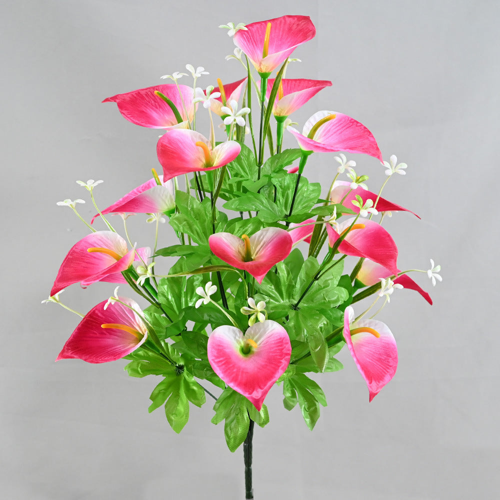 Tall calla lily fake flowers home living room furnishings indoor decorative flowers