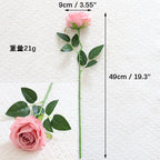 1/10pcs Artificial Flowers Handmade rose simulation flowers with branches store wedding