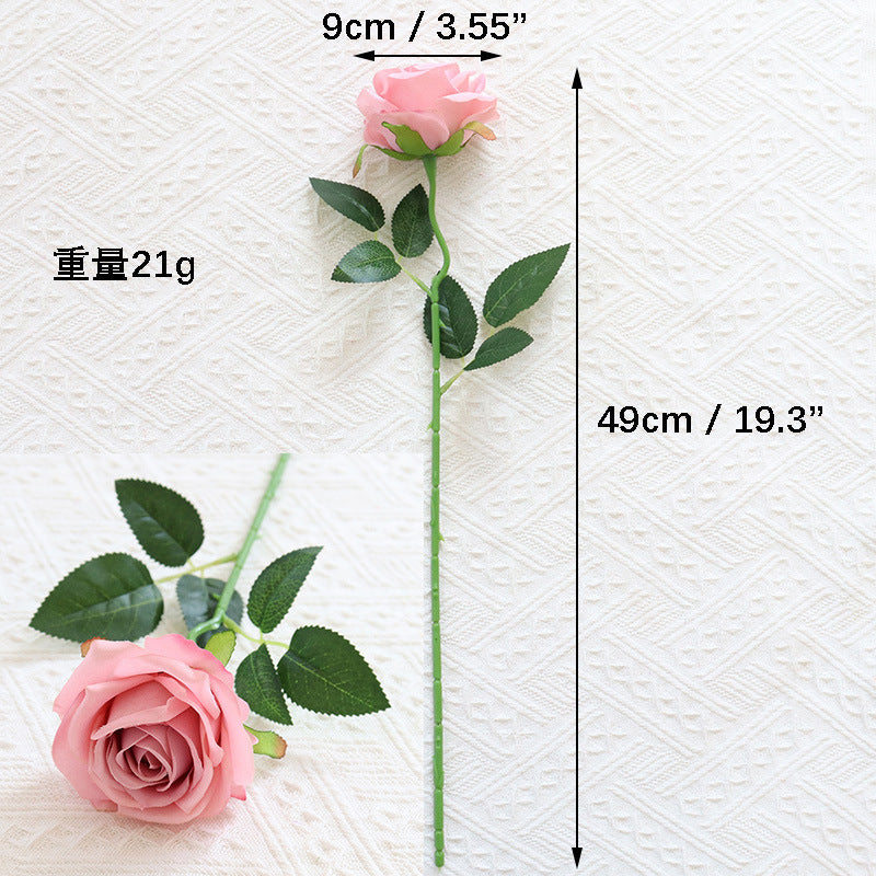 1/10pcs Artificial Flowers Handmade rose simulation flowers with branches store wedding
