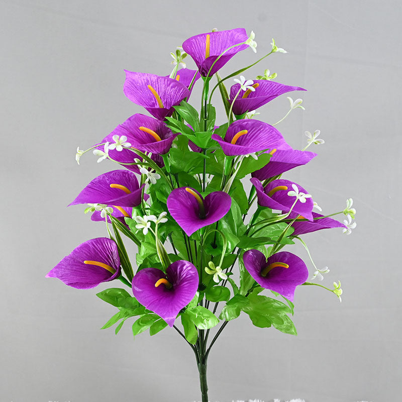 Tall calla lily fake flowers home living room furnishings indoor decorative flowers