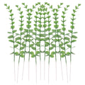 12pcs Simulation greenery plastic home eucalyptus props plants artificial flowers