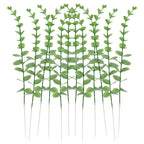 12pcs Simulation greenery plastic home eucalyptus props plants artificial flowers