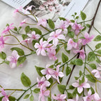 38IN Orange Jasmine Artificial Flowers for Home Decor Table Centerpiece and Office Desk Decoration