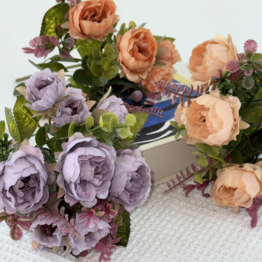 1pcs Artificial Flowers Wedding bouquet peony hand held silk flower arrangement