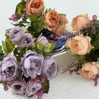 1pcs Artificial Flowers Wedding bouquet peony hand held silk flower arrangement