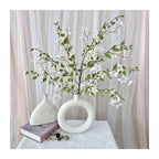 38IN Orange Jasmine Artificial Flowers for Home Decor Table Centerpiece and Office Desk Decoration