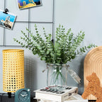 12pcs Artificial Plants Eucalyptus Branches 41cm for Bedroom Home Table Decoration Wedding Decor Arrangement Wreath Fake Plants