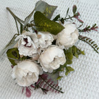 1pcs Artificial Flowers Wedding bouquet peony hand held silk flower arrangement