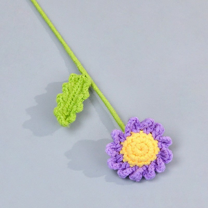 chrysanthemum Handmade Crochet Flower without Vase, Flowers Bouquet, Artificial Flower, Gifts for Girlfriend, Fall Room Decor, Decorative Flower for Mom, Friends