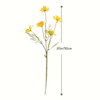 1/3/5Pcs 50cm Daisy Flower 5Heads Plastic Artificial Flowers Fake Bouquet Home Wedding Brides Decor DIY Garden Room Table Decor