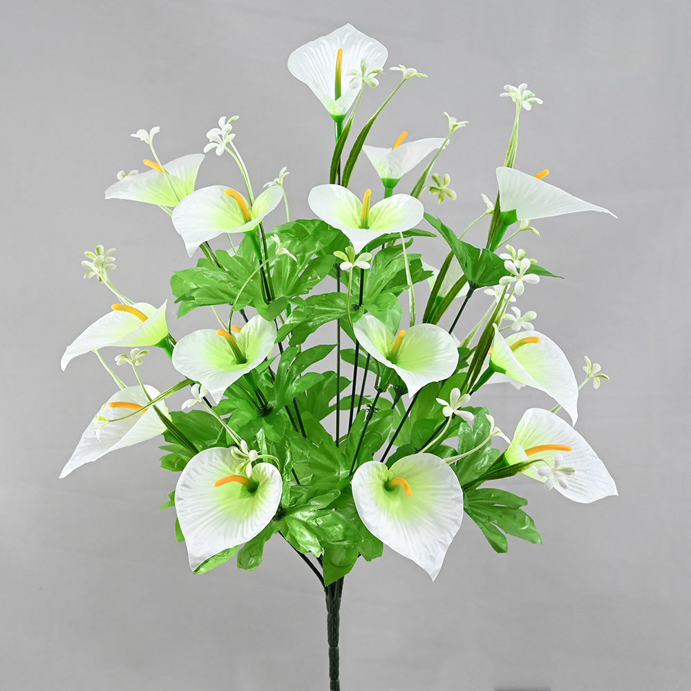 Tall calla lily fake flowers home living room furnishings indoor decorative flowers