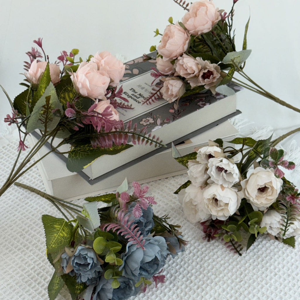 1pcs Artificial Flowers Wedding bouquet peony hand held silk flower arrangement