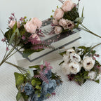 1pcs Artificial Flowers Wedding bouquet peony hand held silk flower arrangement