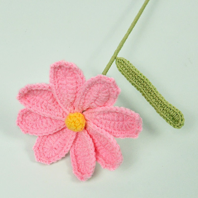 Gesang flower Handmade Crochet Flower without Vase, Flowers Bouquet, Artificial Flower, Gifts for Girlfriend, Fall Room Decor, Decorative Flower for Mom, Friends