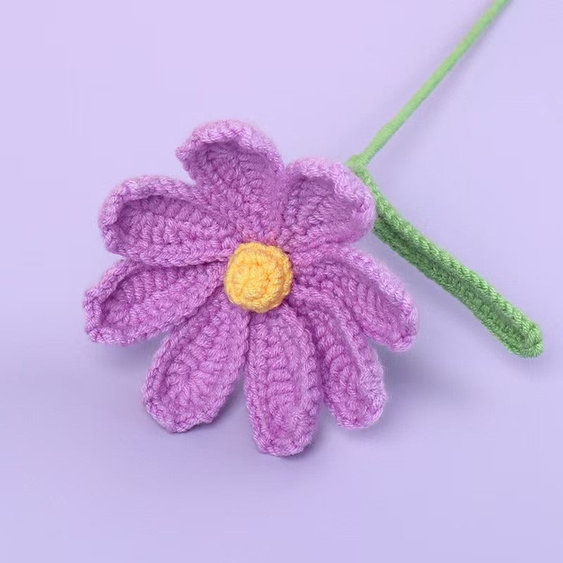 Gesang flower Handmade Crochet Flower without Vase, Flowers Bouquet, Artificial Flower, Gifts for Girlfriend, Fall Room Decor, Decorative Flower for Mom, Friends